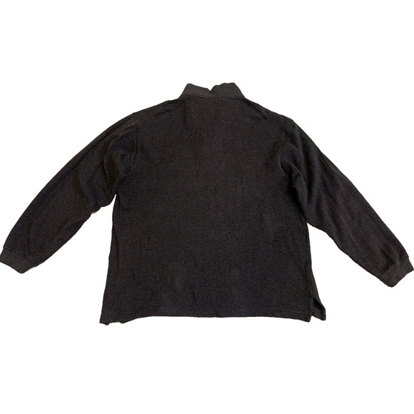 Arrow USA 1951 Sweater Mens Large 1/4 Zip Dark Grey Classic Mock Neck Pullover - Picture 2 of 11